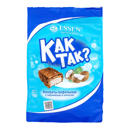 Вафли "Essen Как Так" карамель, кокос 210г