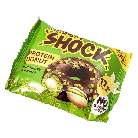 Doughnut "FitnessShock Protein" pistachio, vanilla, sugar free 70g