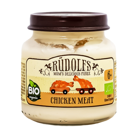 Пюре "Rudolfs" куриная мяса 120г