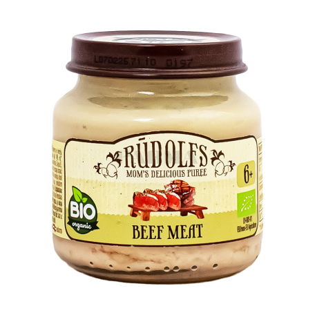 Пюре "Rudolfs" говяжье мясо 120г