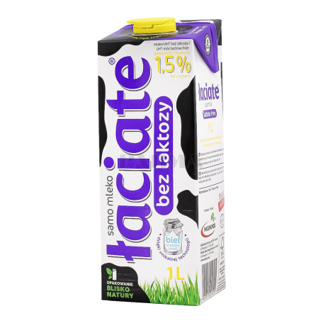 Կաթ «Laciate» առանց լակտոզա 1.5% 1լ
