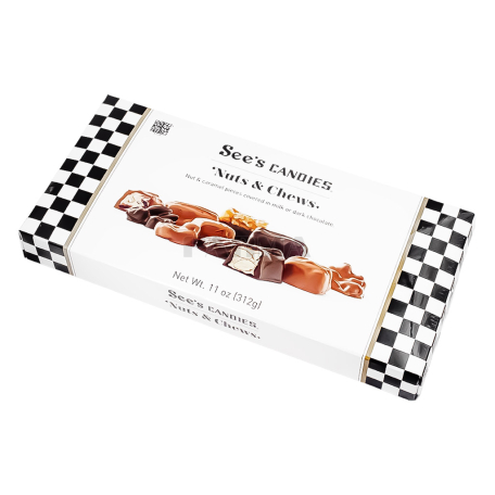 Шоколадные конфеты "See`s Candies" карамель, молоко, миндаль 312г