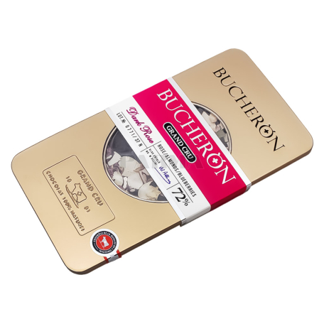 Chocolate bar "Bucheron Grand Cru" dark, almond, blueberry, rose 100g