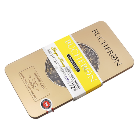 Шоколадная плитка "Bucheron Grand Cru" темная, мед, имбирь 100г