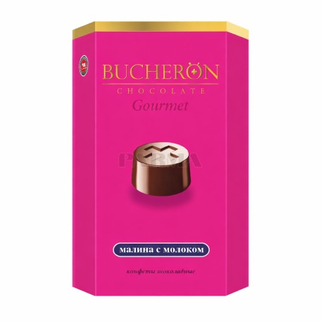 Шоколадные конфеты "Bucheron Gourmet" малина, молоко 130г