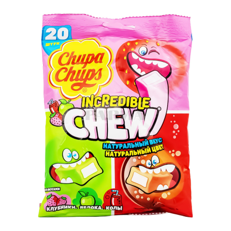 Chewing candies "Chupa Chups" strawberry, apple, cola 70g