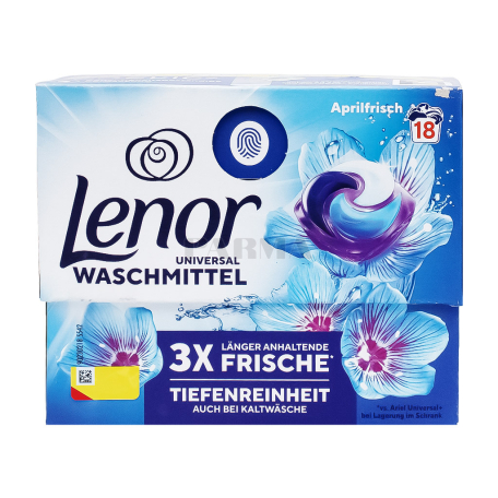 Laundry pods "Lenor Aprilfrisch" universal, automatic 18pcs 361.8g