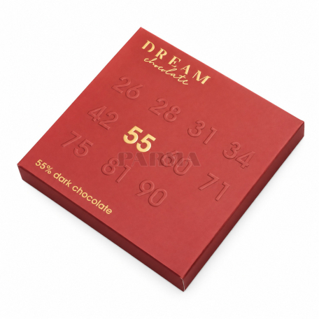 Шоколадная плитка "Dream Chocolate" темная 55% 70г
