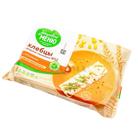 Հացիկ «Здоровое Меню N12» եգիպտացորեն, ցորեն 90գ