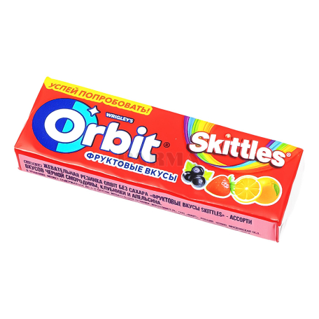 Chewing gum "Orbit Skittles" fruit assortment 13.6g