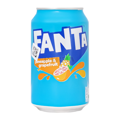 Освежающий напиток "Fanta" ананас, грейпфрут 330мл