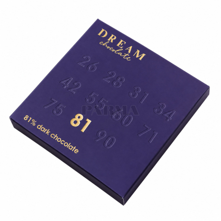 Шоколадная плитка "Dream Chocolate" темная 81% 70г