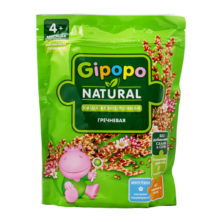 Շիլա «Gipopo» հնդկաձավար, առանց կաթի 180գ