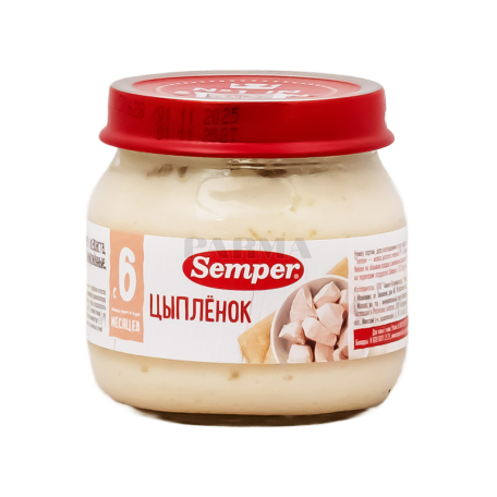 Пюре "Semper" цыплёнок 80г