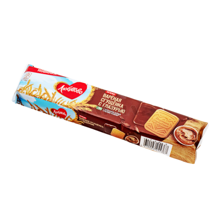 Թխվածքաբլիթ «Любятово» եփած խտացրած կաթ, շոկոլադ 223գ