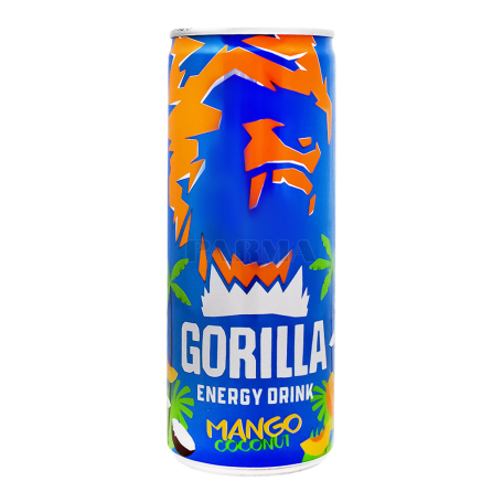 Էներգետիկ ըմպելիք «Gorilla» մանգո, կոկոս 250մլ