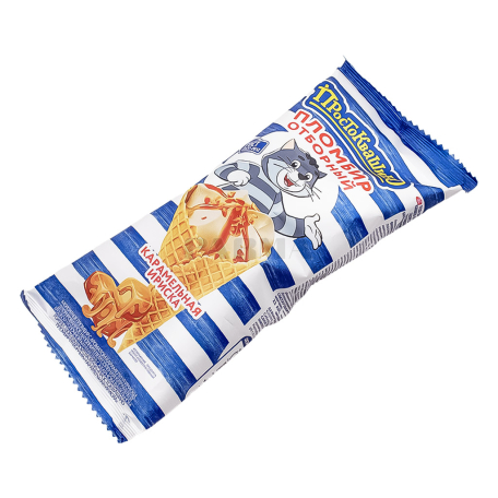 Պաղպաղակ «Простоквашино» կոն, կարամել, իրիս 95գ