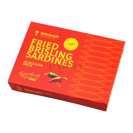 Консервированная сардина "Diplomats" с соусом шрирача 100г