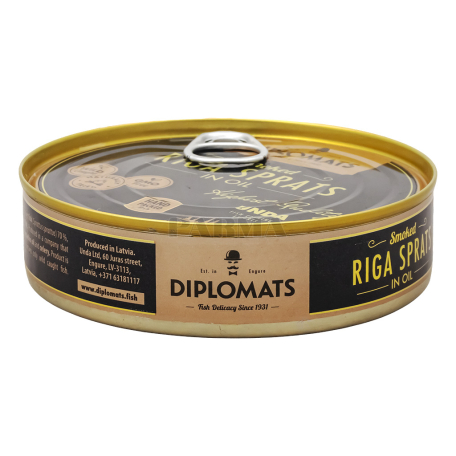 Sparts "Diplomats" smoked, in oil 160g