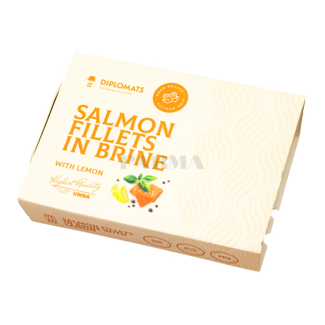 Филе лосося "Diplomats" лимон, в рассоле 140г