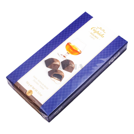 Шоколадные конфеты "Cupido" молочные, коньяк 150г