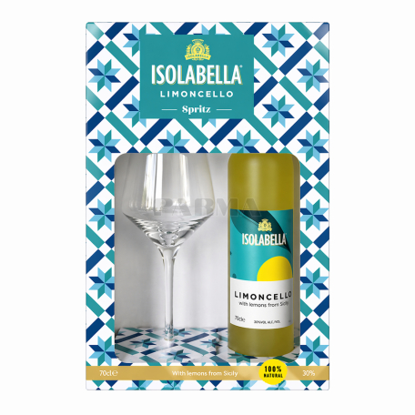 Liqueur "Isolabella Limoncello" +1 glasses 700ml