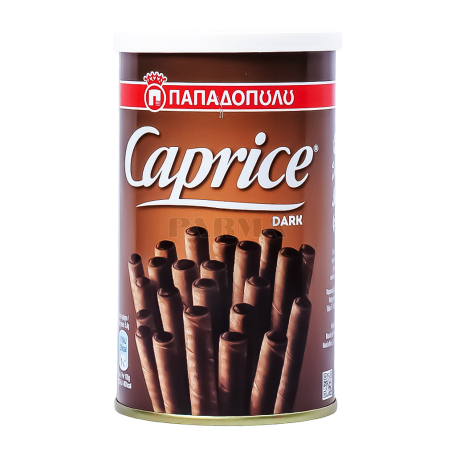 Վաֆլե ձողիկներ «Papadopoulos Caprice» մուգ շոկոլադ 115գ
