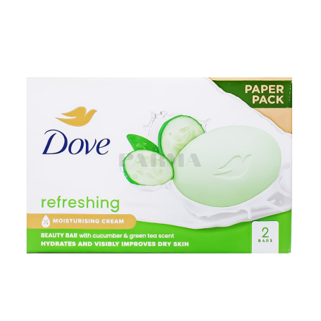 Soap "Dove" cucumber, green tea 2x90g