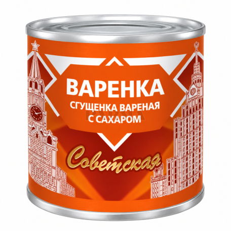 Կաթ պարունակող խտացրած մթերք «Советская» եփած 8.5% 360գ