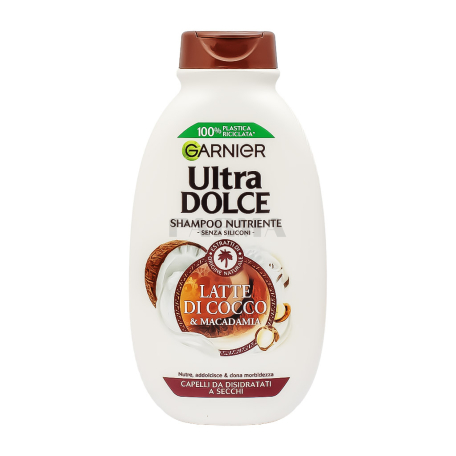 Շամպուն «Garnier Ultra Dolce» սնուցող, առանց սիլիկոն 250մլ