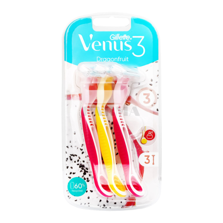 Razor "Gillette Venus 3" dragon fruit 3pcs