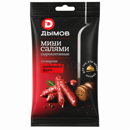 Колбаса "Дымов" салями, сырокопченая, пикантная 50г