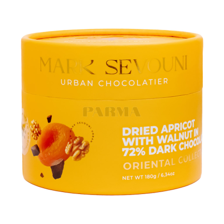 Chocolate candies "Mark Sevouni" dark, dried apricot, walnuts 180g