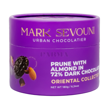 Chocolate candies "Mark Sevouni" dark, dried prunes, almonds 180g