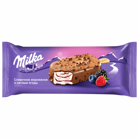 Պաղպաղակ «Milka» էսկիմո, հատապտուղներ, կաթնային շոկոլադ 64գ