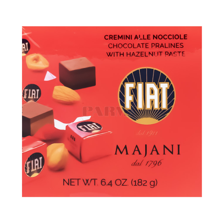 Շոկոլադե կոնֆետներ «Majani Fiat» տեսականի, առանց գլյուտեն 182գ