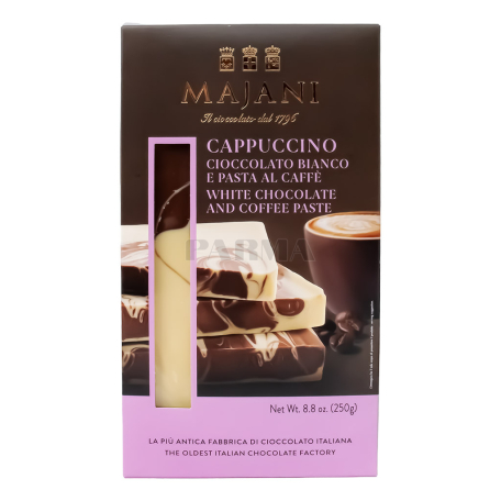 Chocolate bar "Majani Cappuccino" white, coffee 250g