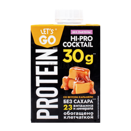 Ըմպելիք սպիտակուցային «Let`s Go Protein» կարամել, առանց շաքար 500մլ
