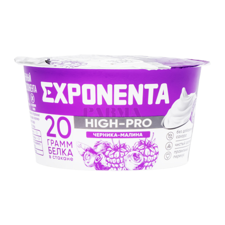 Milk dessert "Exponenta High-Pro" blueberry, raspberry, sugar free 160g