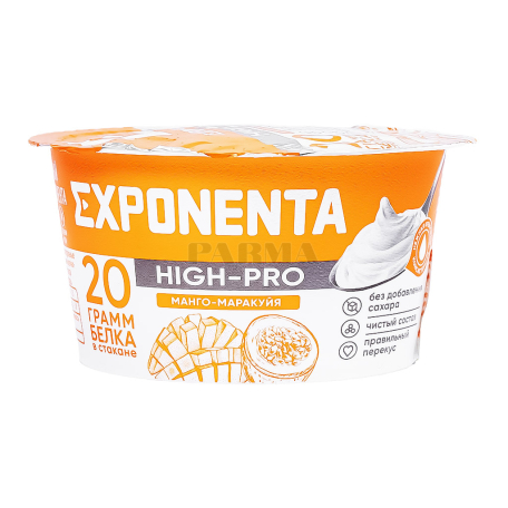 Milk dessert "Exponenta High-Pro" mango, passion fruit, sugar free 160g