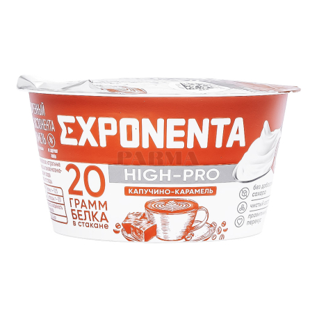 Milk dessert "Exponenta High-Pro" cappuccino, caramel, sugar free 160g