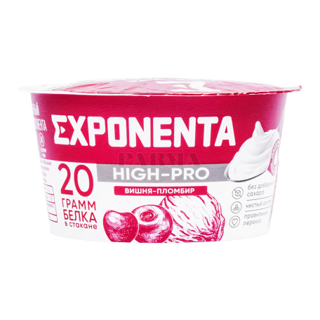 Milk dessert "Exponenta High-Pro" cherry, ice cream, sugar free 160g