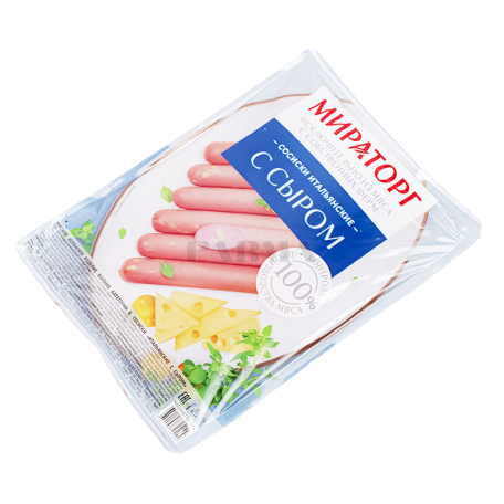 Сосиски "Мираторг" с сыром 350г