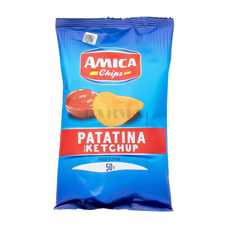 Չիպս «Amica» կետչուպ, առանց գլյուտեն 50գ