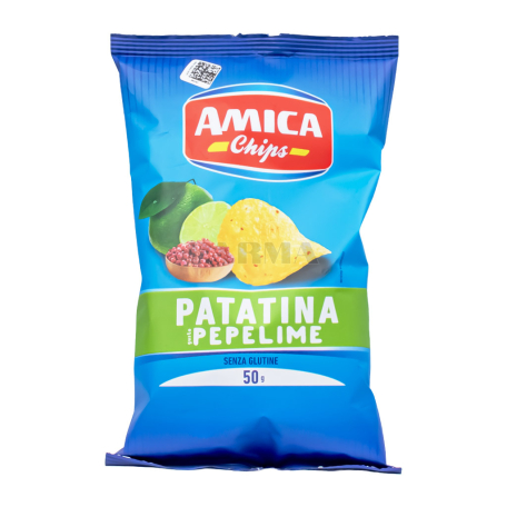 Chips "Amica" lime, pepper, gluten-free 50g