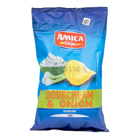 Chips "Amica" sour cream, onion, gluten-free 100g