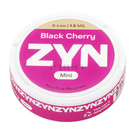 Никотиновые паучи "Zyn" черная вишня 1.5мг