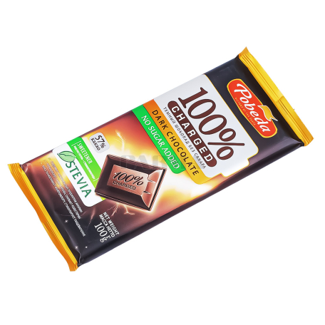 Chocolate bar "Pobeda" dark, stevia, sugar-free 57% 100g
