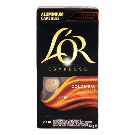 Coffee-capsules «L`or Espresso Colombia Andes» 52g