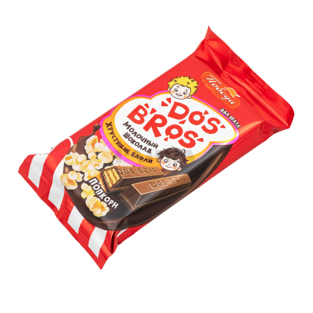 Шоколадные конфеты "Победа Вкуса Dos Bros" молочные, попкорн 37г